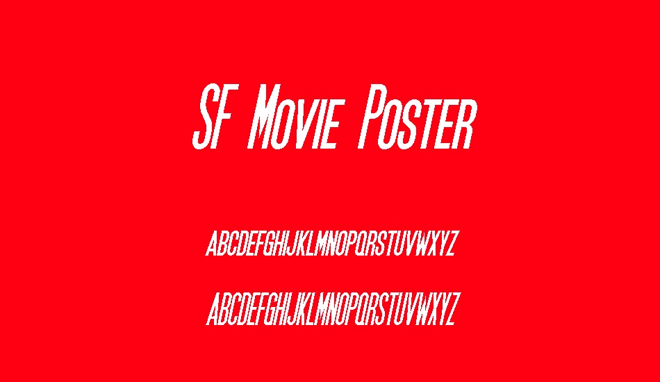 sf-movie-poster font
