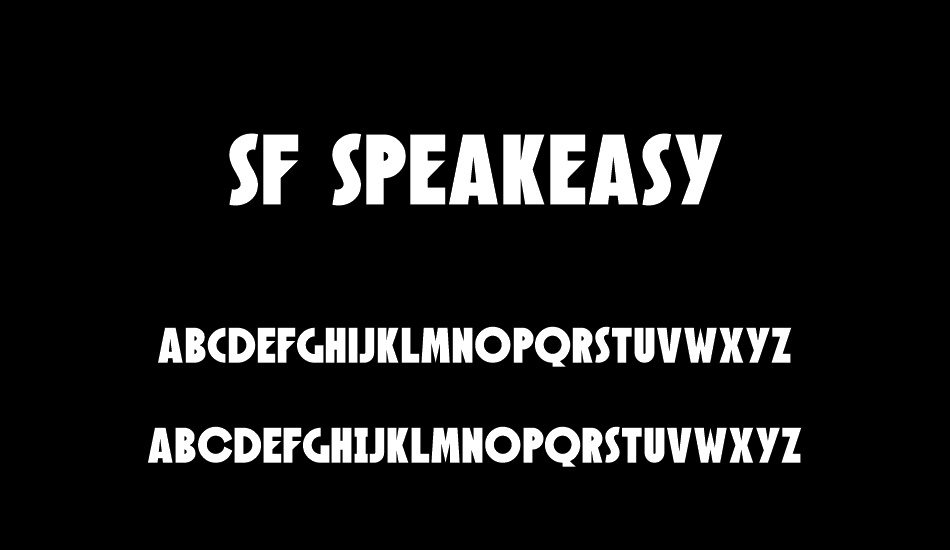 sf-speakeasy font