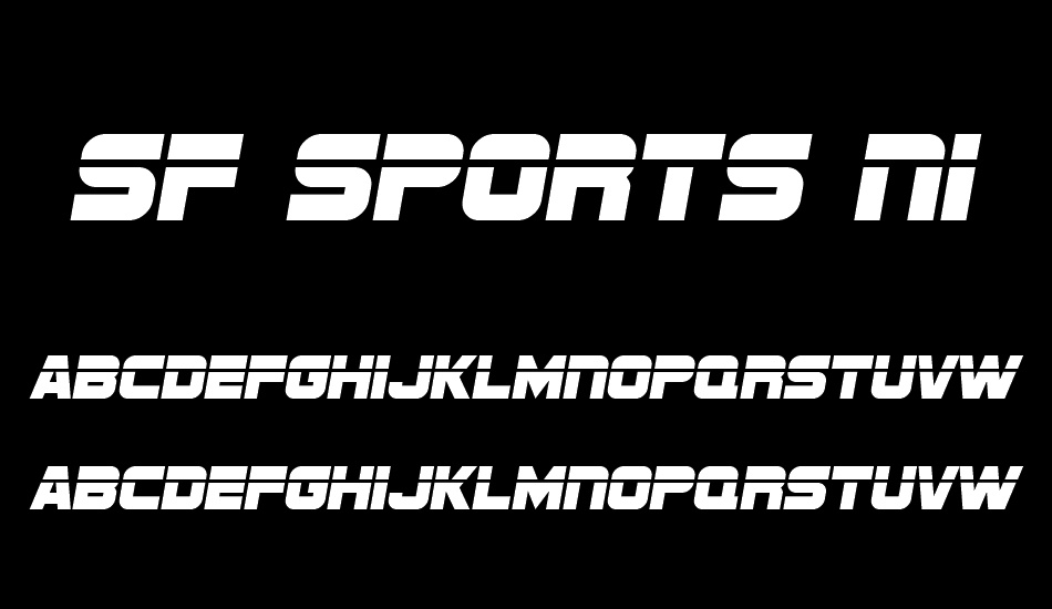 sf-sports-night font