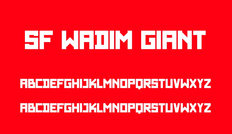 sf-wadım-gıant font