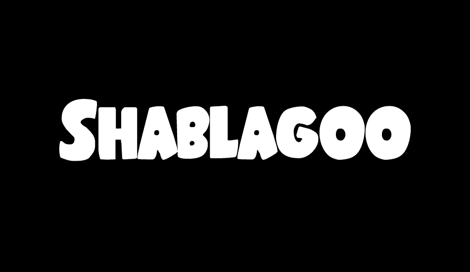 shablagoo font big