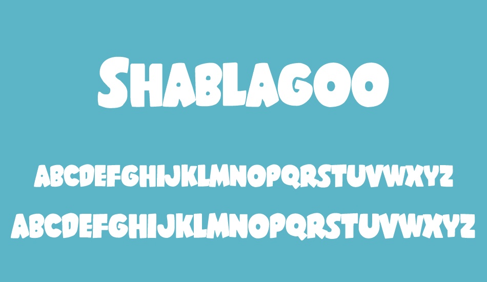 shablagoo font