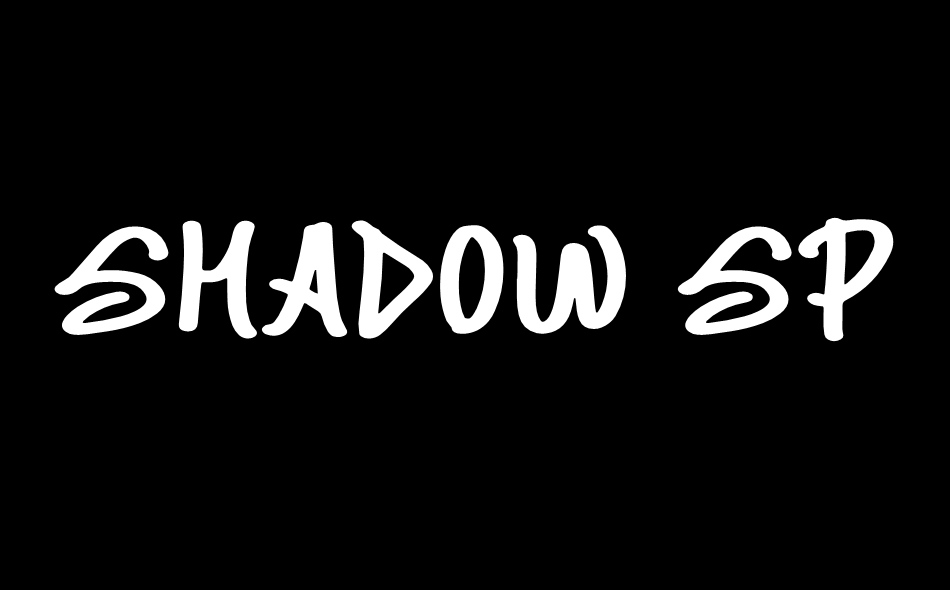 Shadow Sprayz font big