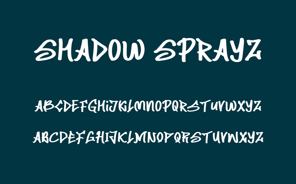 Shadow Sprayz font