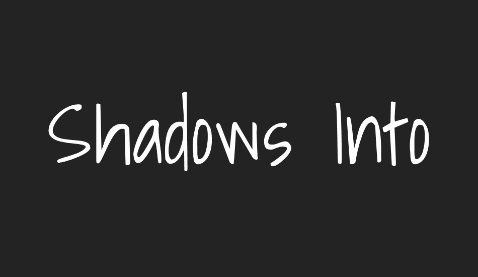 shadows-ınto-light font big