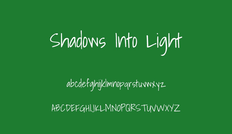 shadows-ınto-light font