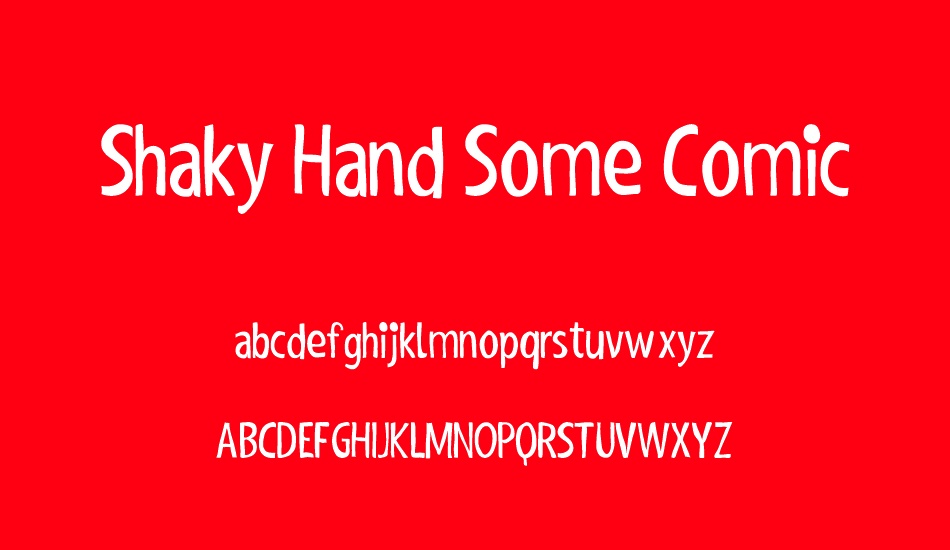 shaky-hand-some-comic font