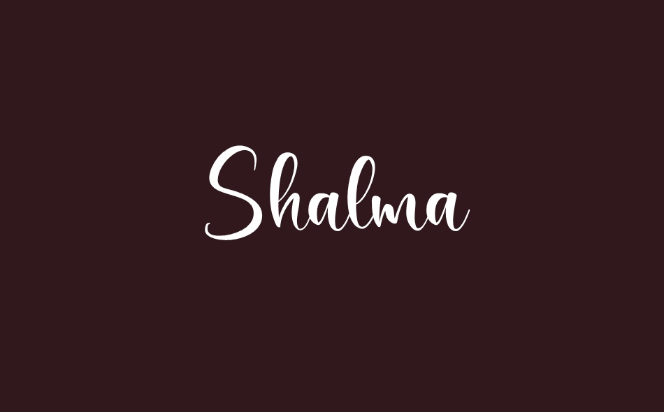 Shalma font big