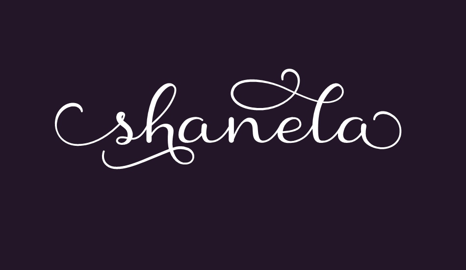 shanela font big