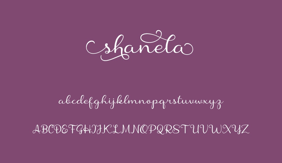 shanela font