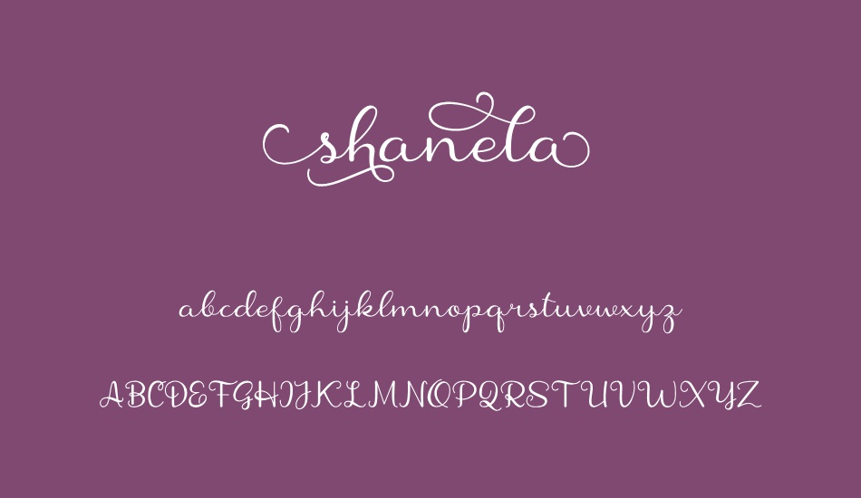 shanela font