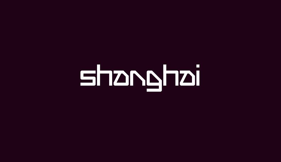 shanghai font big