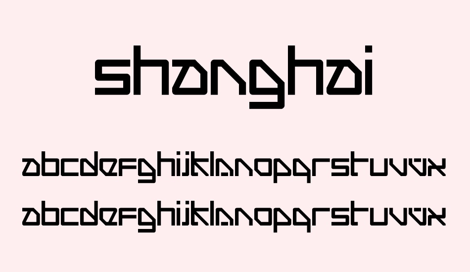 shanghai font