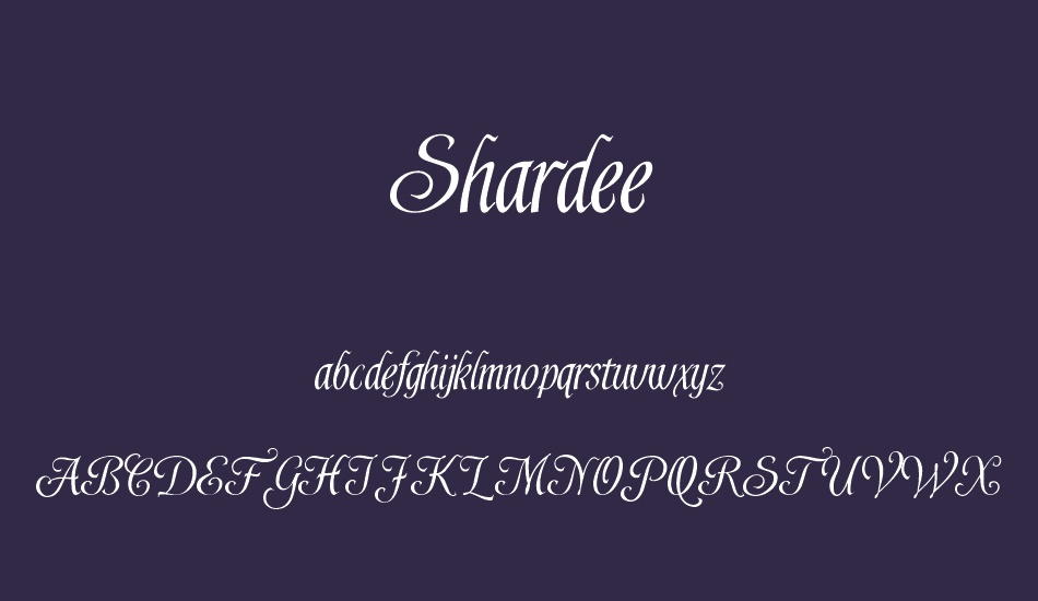 shardee font