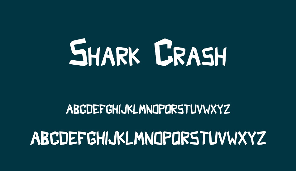 shark-crash font
