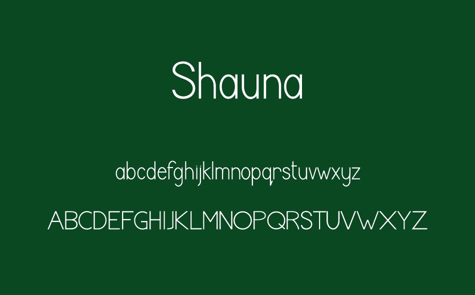 Shauna font