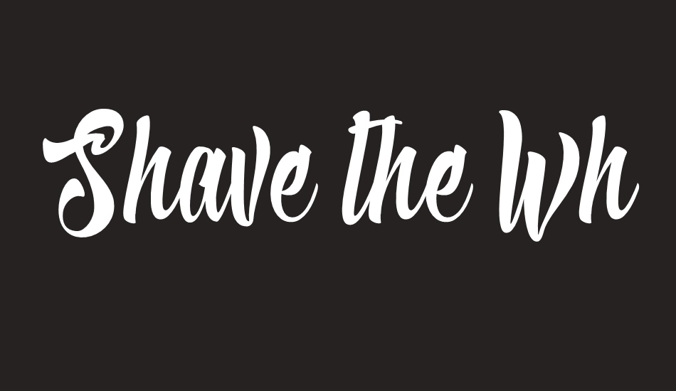 shave-the-whales-personal-use font big