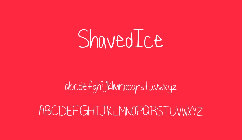 shavedıce font