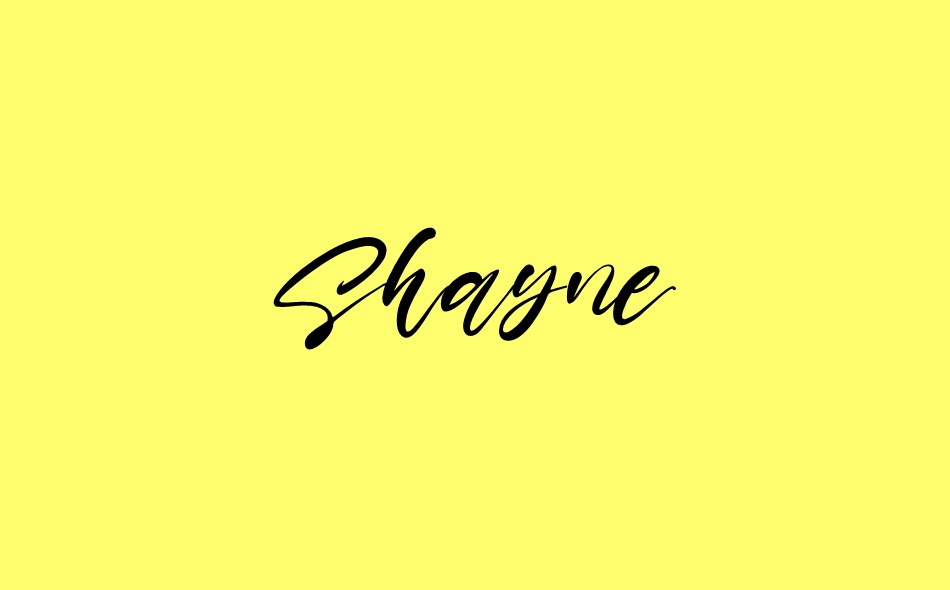 Shayne font big