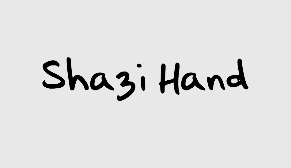 shazi-hand font big