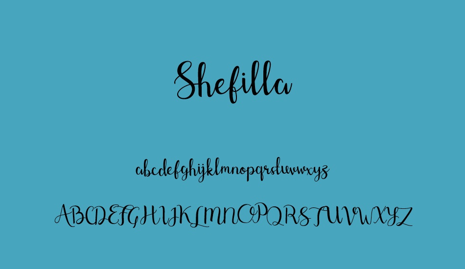 shefilla-regular font