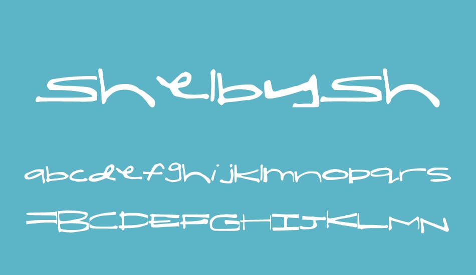 shelbyshortandfat font