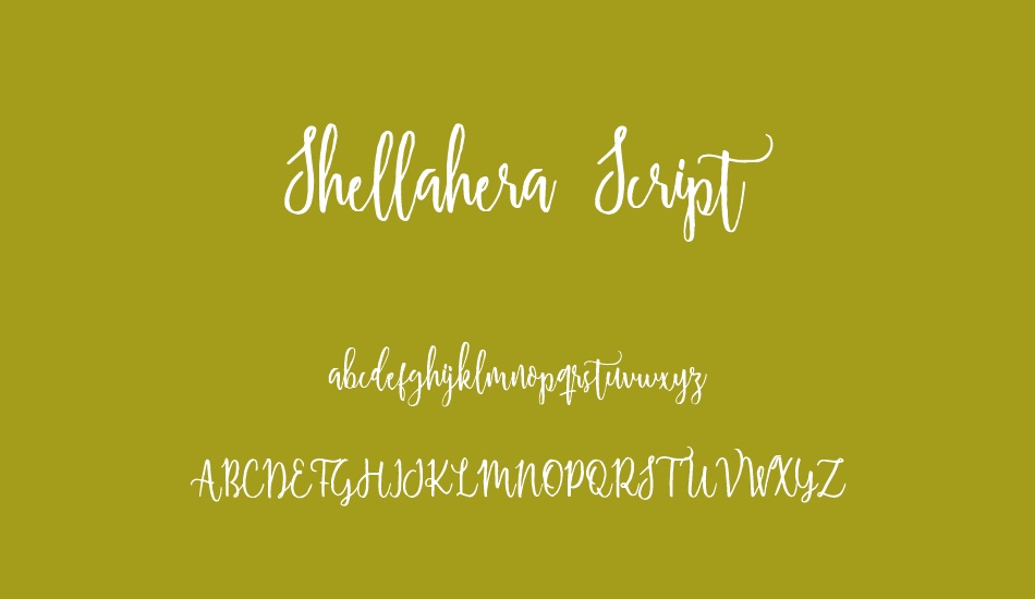 shellahera-script-demo font