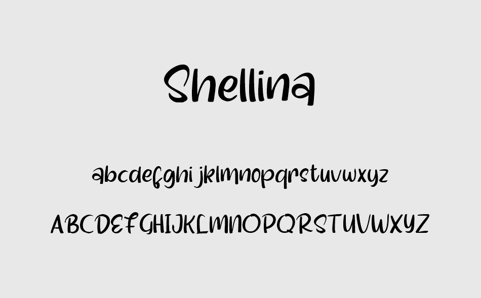 Shellina font