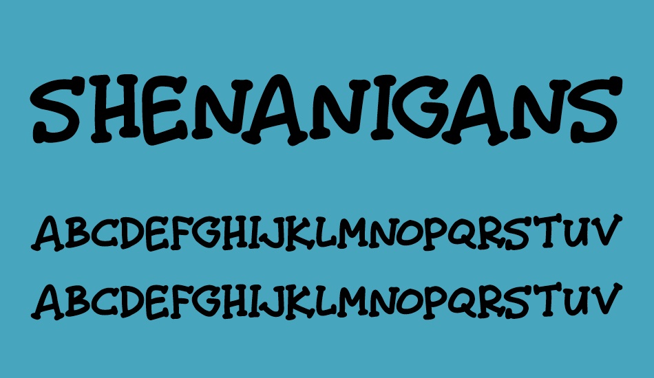 shenanigans font