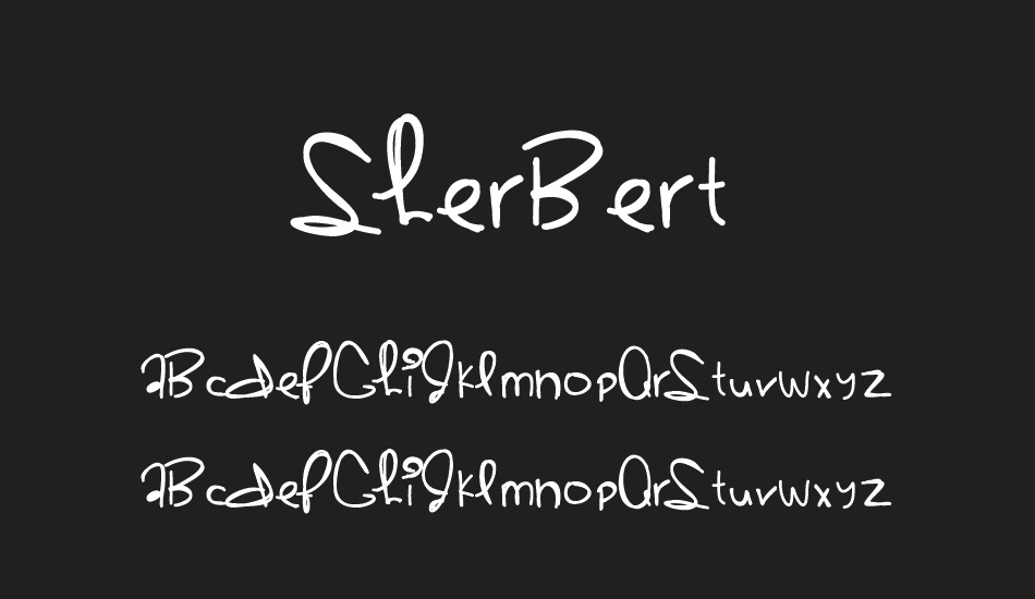sherbert font