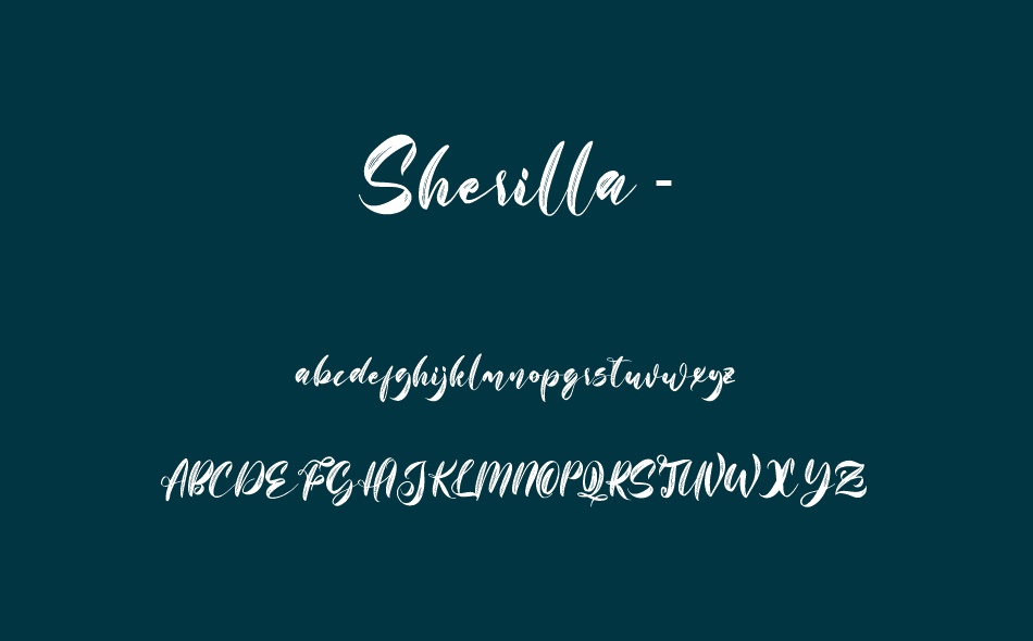 Sherilla font