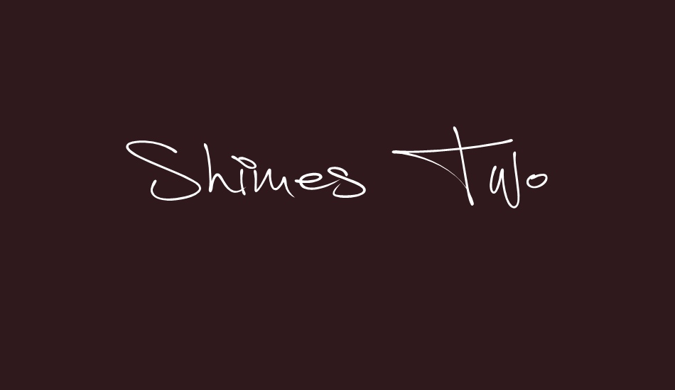 shimes-two-personal-use font big