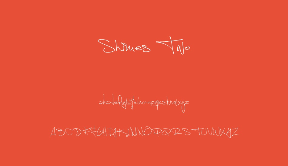 shimes-two-personal-use font