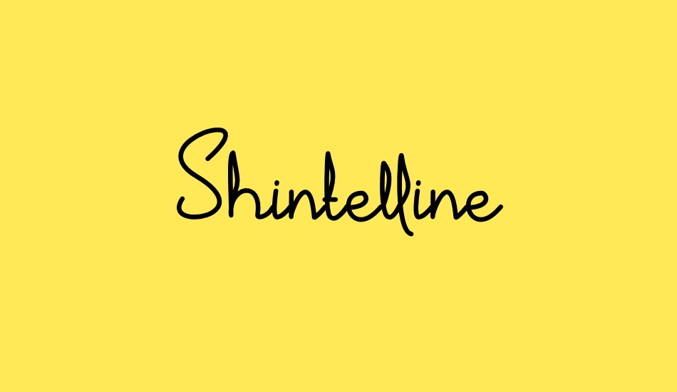 shintelline font big