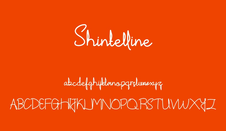 shintelline font