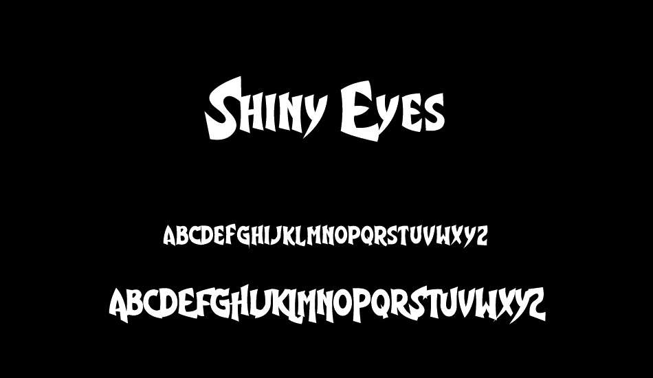 shiny-eyes font