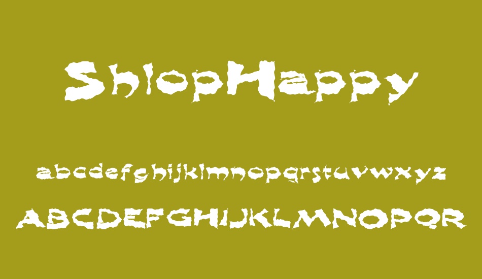 shlophappy font