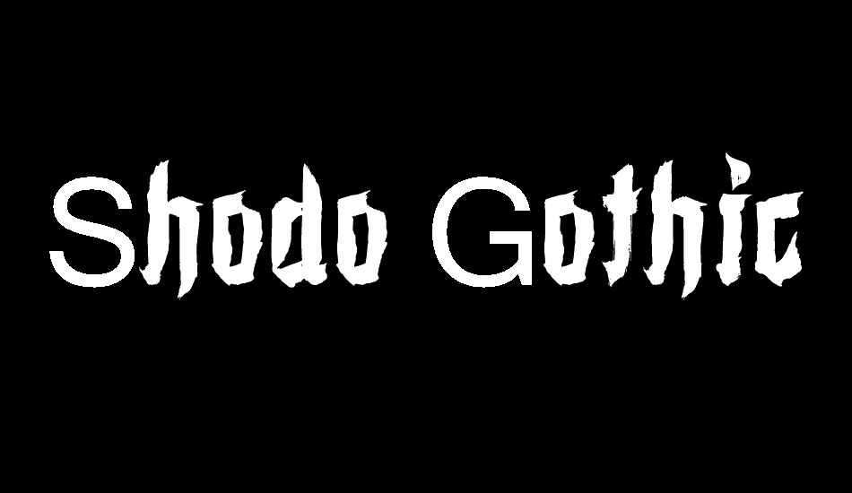 Shodo Gothic Demo font big