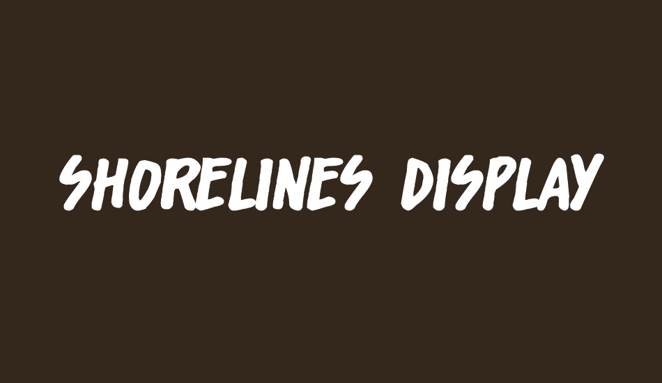 shorelines-display font big