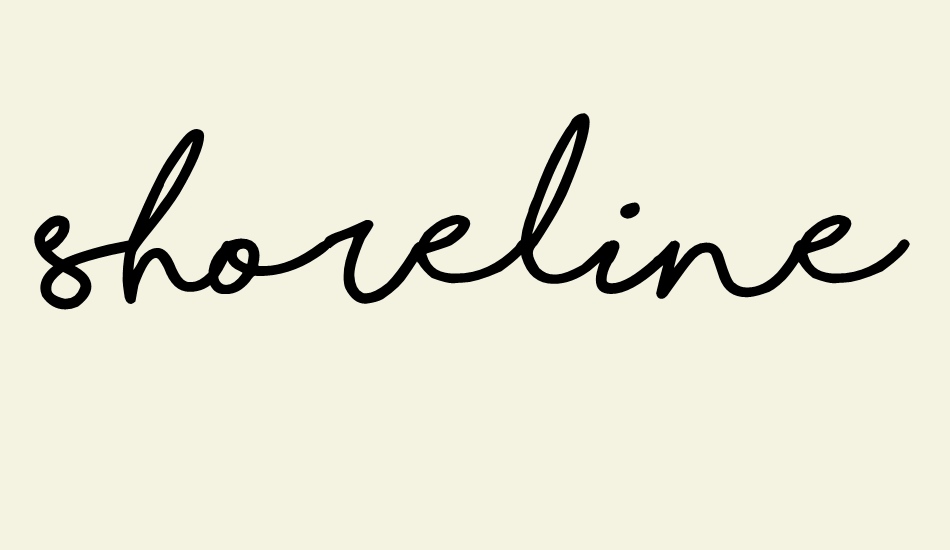 shorelines-script-bold font big