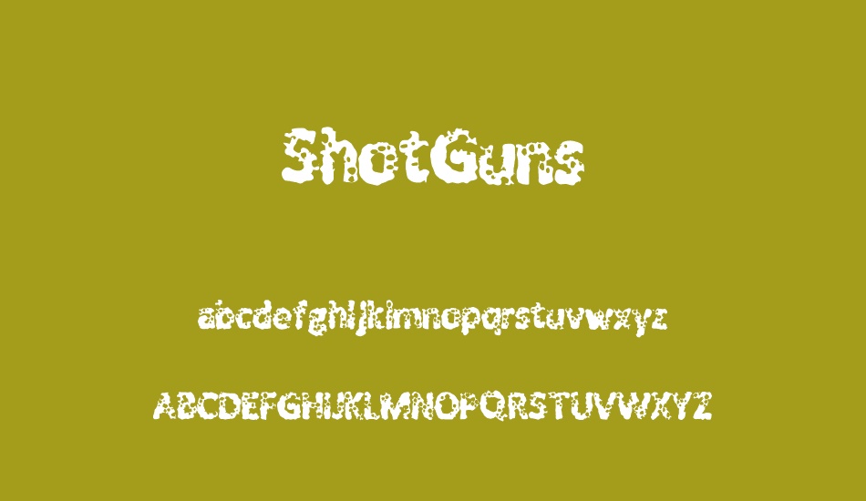 shotguns font