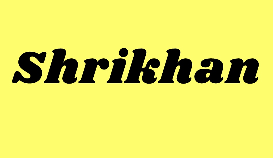 shrikhand font big