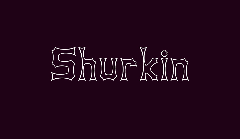 shurkin font big