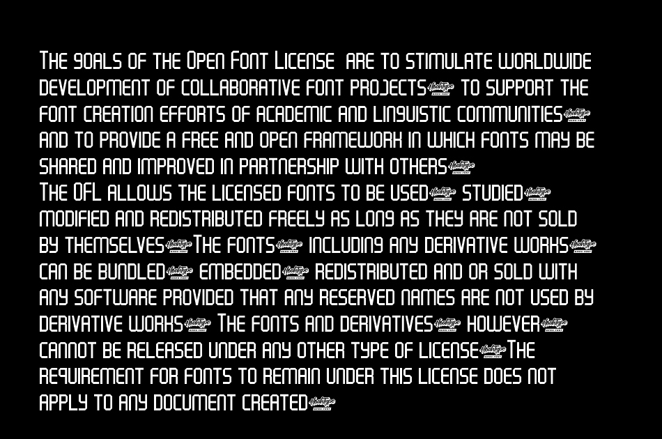 Shut Down font 1