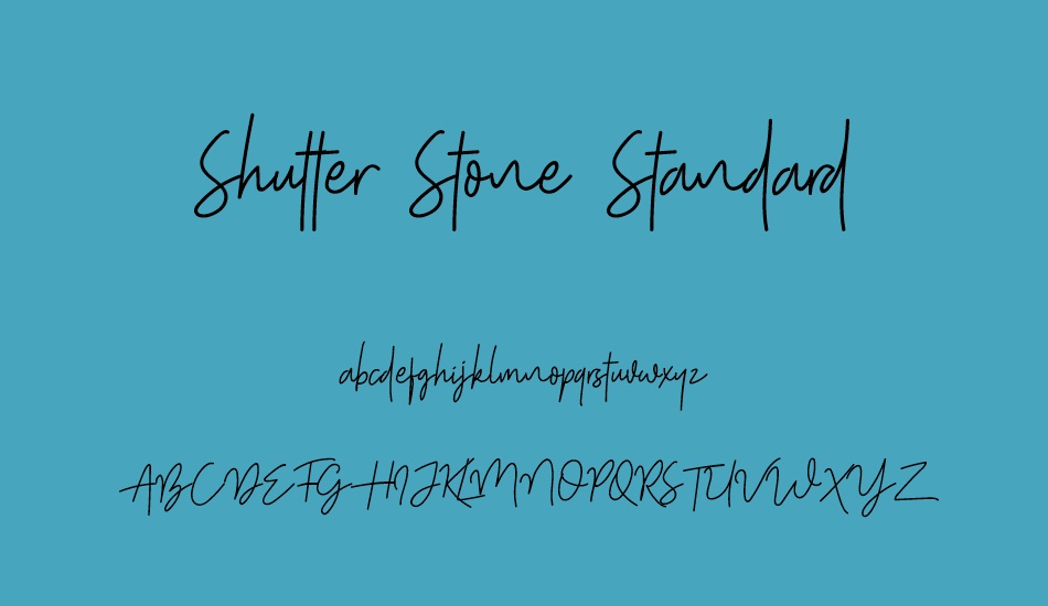 shutter-stone-standard font