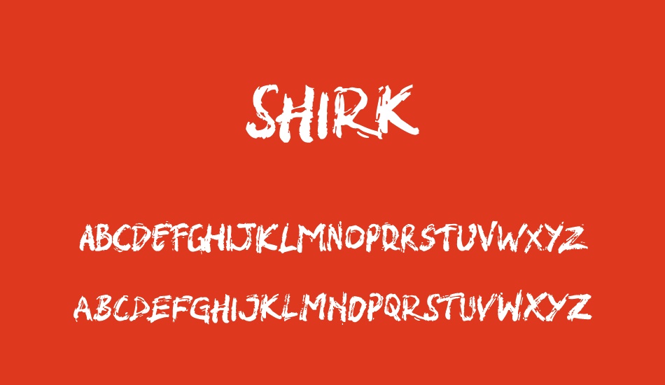 shırk font