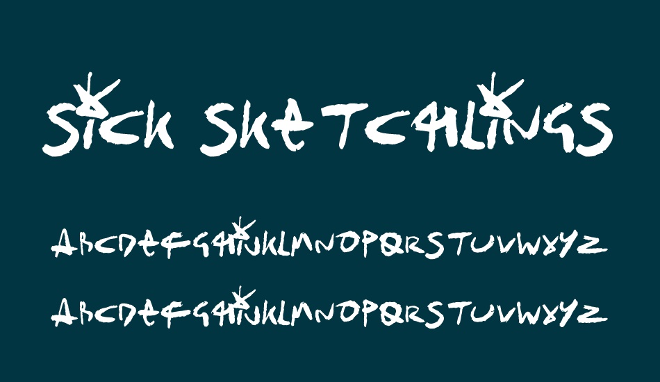 Sick Sketchlings free font