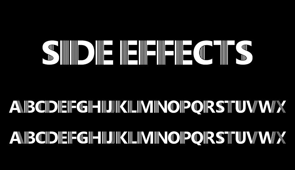 side-effects font
