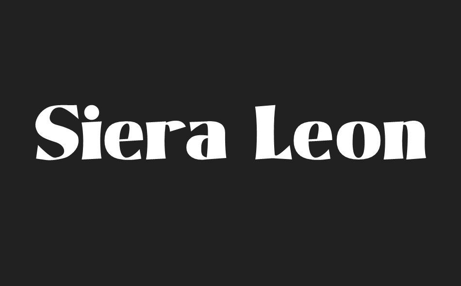 Siera Leone font big