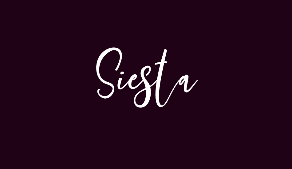 siesta font big